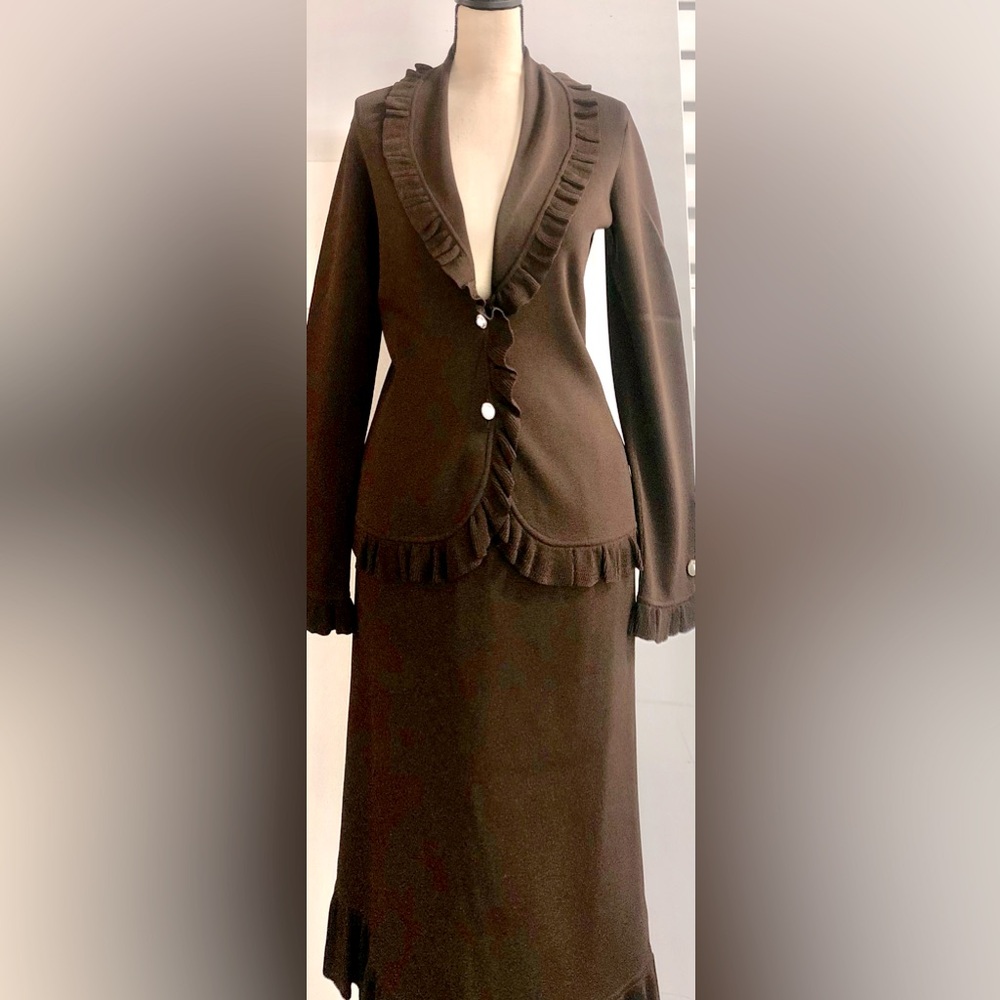 Like New Vertigo Paris 2 Piece Jacket & Midi-Skirt